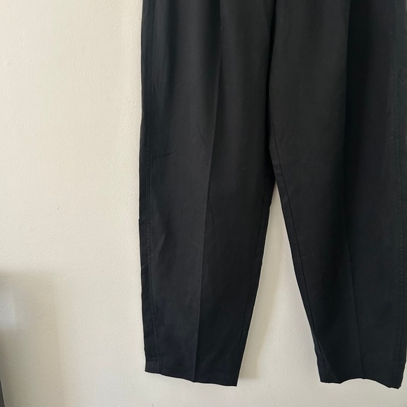 Madewell Women's High-Rise Barrel-Leg Pants Pleated True Black Size 8 New - Picture 6 of 11